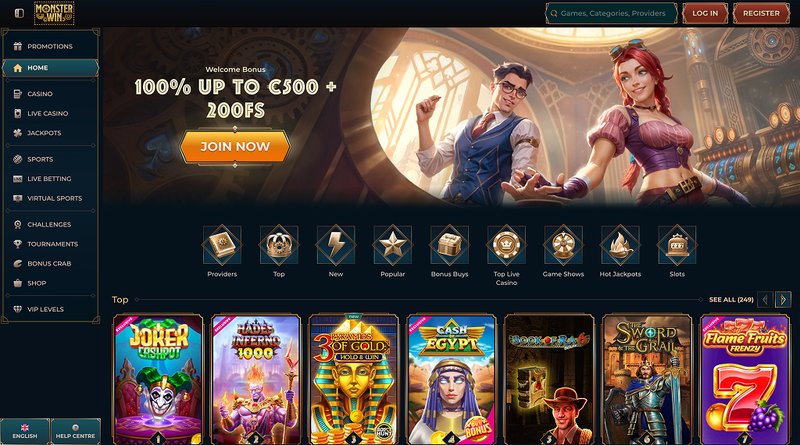 Monsterwin Casino: Die beliebtesten Spiele und Bonusangebote jetzt online, monsterwin casino deutschland